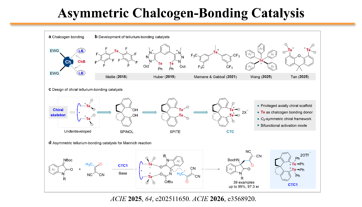 Asymmetric chalcogen-bonding catalysis with chiral tellurium catalysts