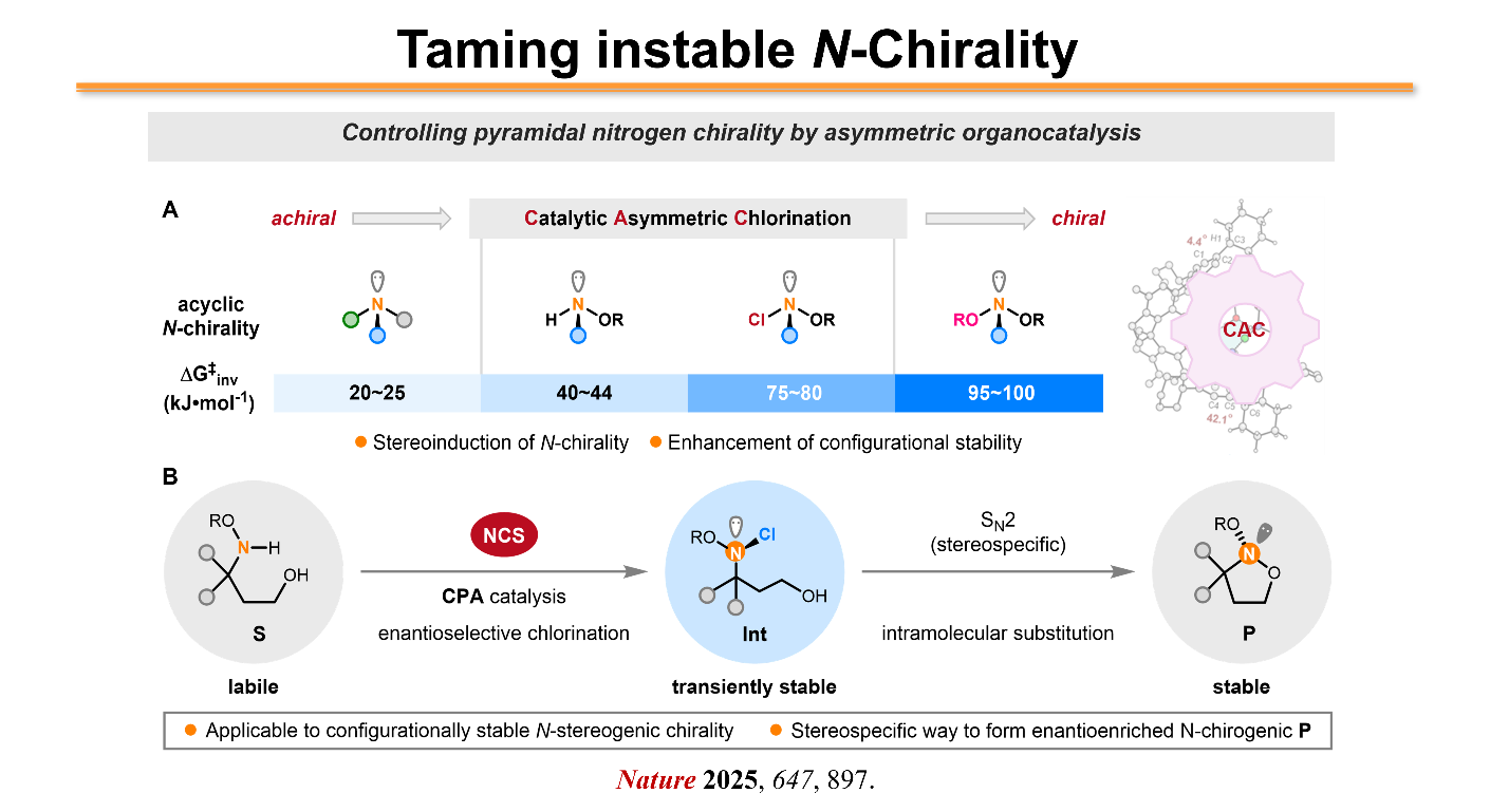 Taming unstable N-chirality by asymmetric organocatalysis