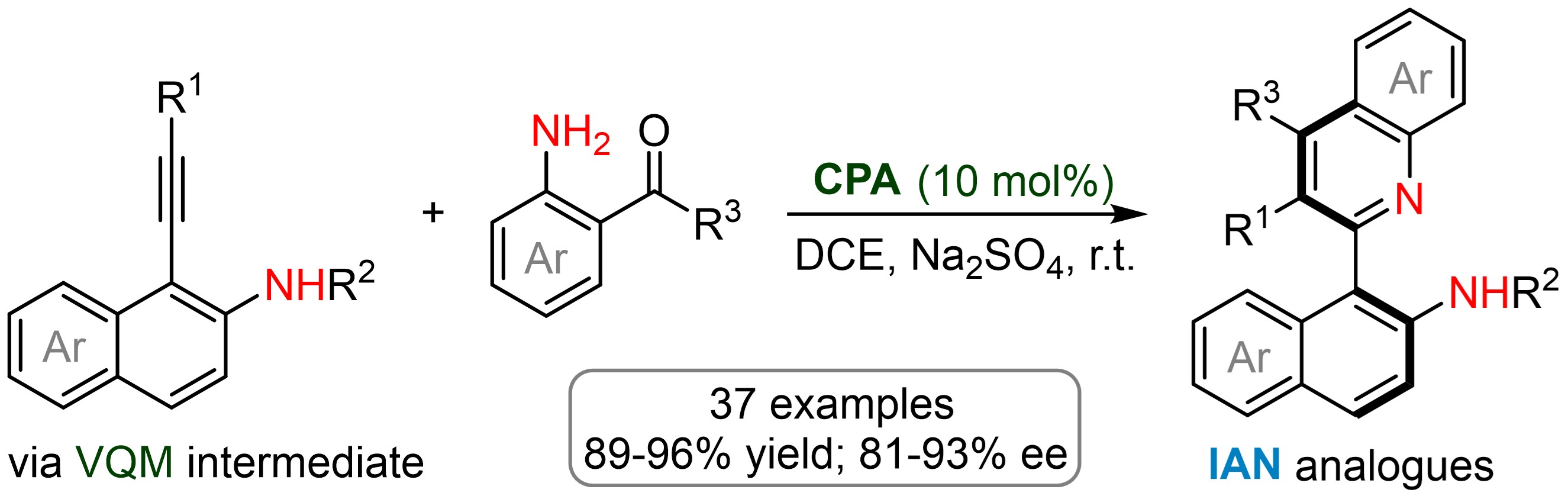 Design and atroposelective construction of IAN analogues by organocatalytic asymmetric heteroannulation of alkynes